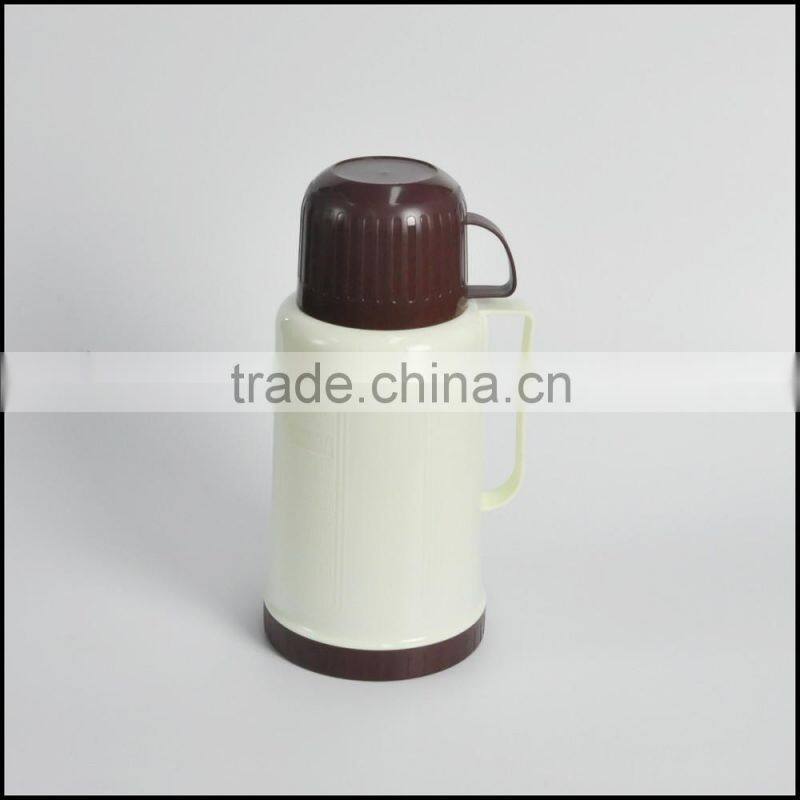 Wholesale 1.0L thermos glass refill vacuum flask with cup and handle