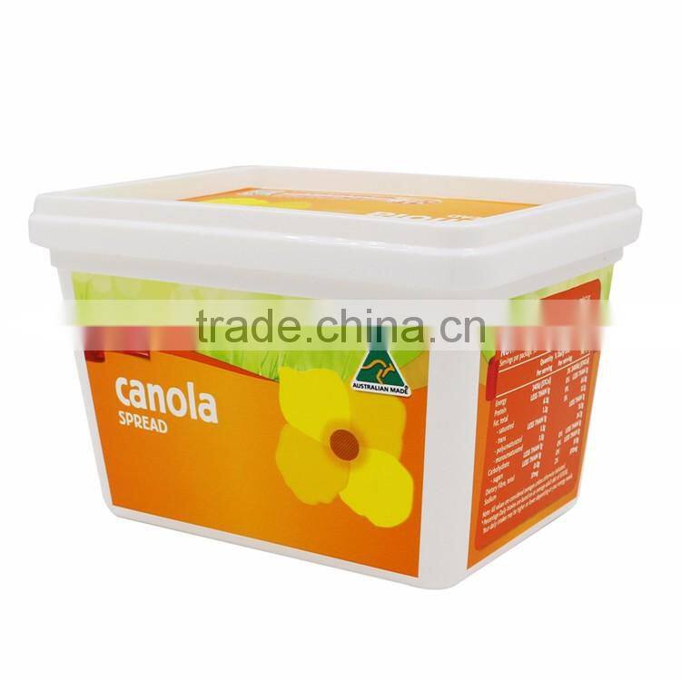 Clear Hard Plastic Cup for Peanut Butter Tub, Disposable Sauce Container