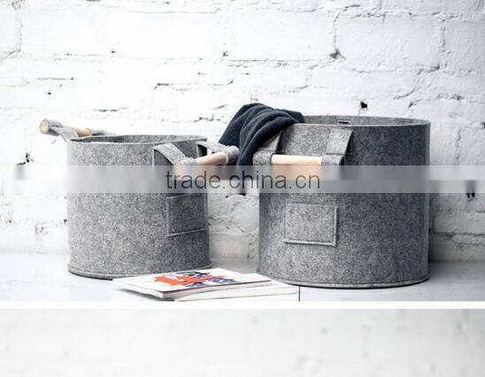 2017 cheap promotion foldable factory price wood storage bin bag