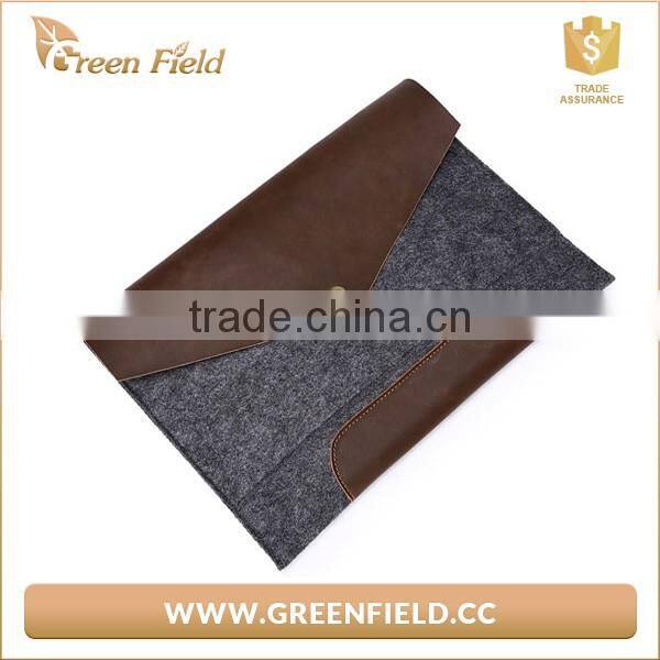 Customized recycle felt fabric laptop bag