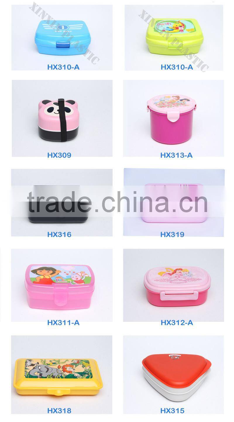 PP cartoon plastic bento lunch box for children kids