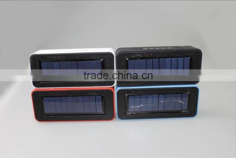 New Arrive Outdoor solar panels charge Bluetooth speaker solar waterproof stereo speaker