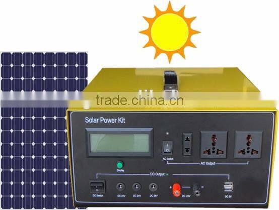 1000w Portable Solar Power System with external battery