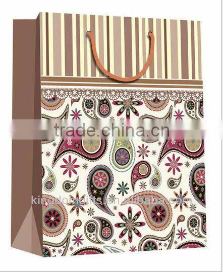 Hot Selling Shopping Copper Plate Paper Bags