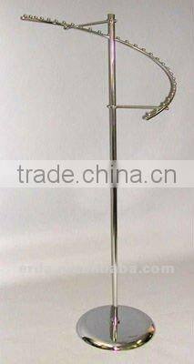 Raw Steel Spiral Clothes Rack Retail Store Display