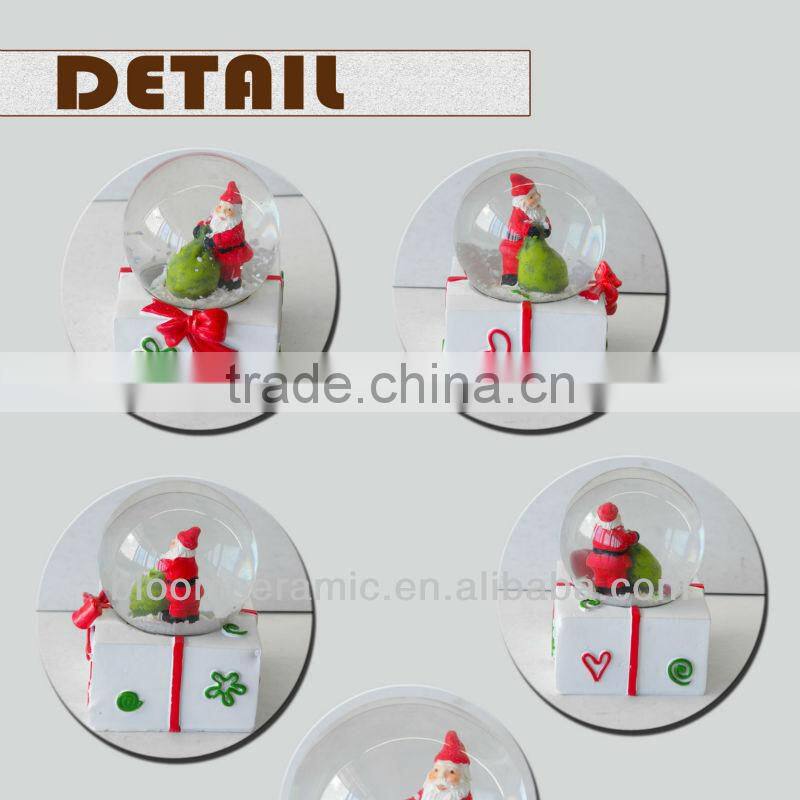 Bloom resin led water globe