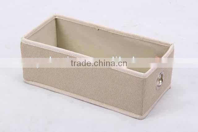 rectangular linen storage box