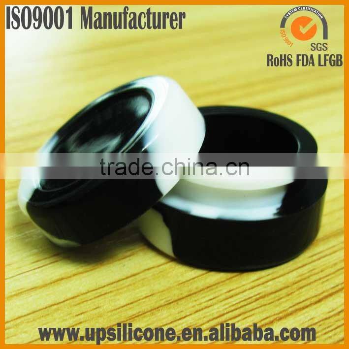 eco-friendly top quality nonstick factory silicone jars dab 5ml 7ml wax container butane oil hash silicone container