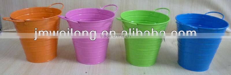 Colorful Metal Bucket With Handle