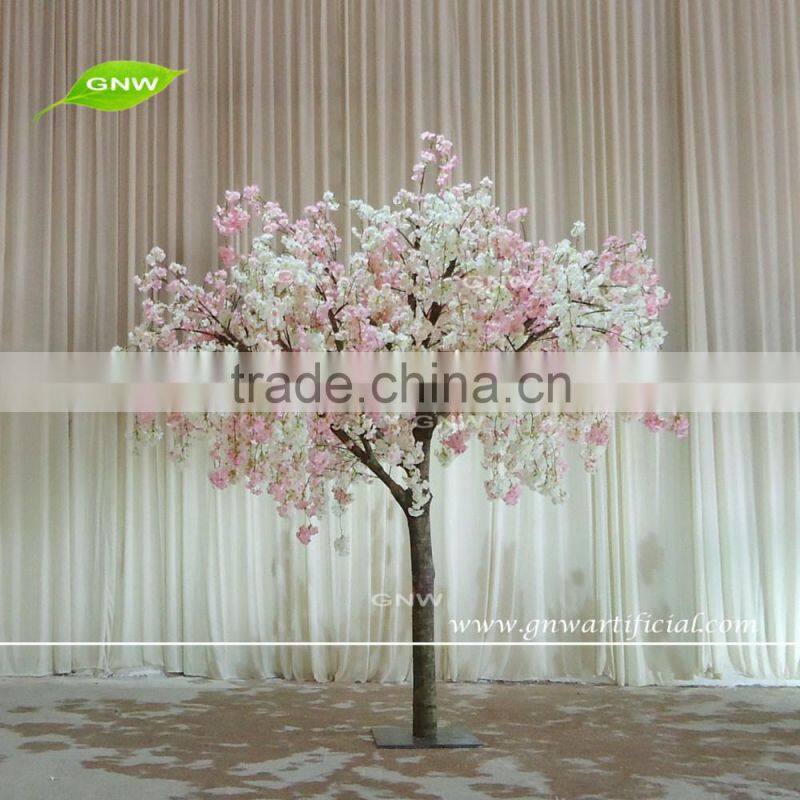 GNW BLS1605004 Cherry blossom tree with pink and white silk flowers for wedding decoration