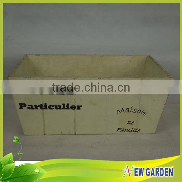 Fashionable Decorative Hand Craft Retangle Basket Wood/Wooden planter