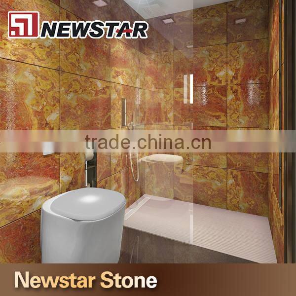 Decorative Bathroom Marble Shower Wall Panel