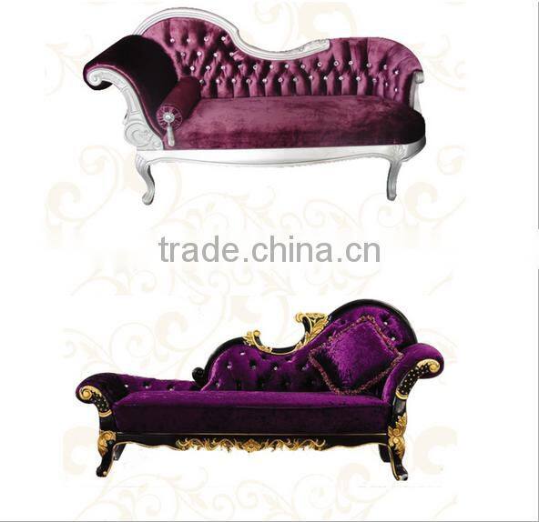 G511 Large Classic Elegant Luxury Antique French Baroque Bedroom Chaise Lounge