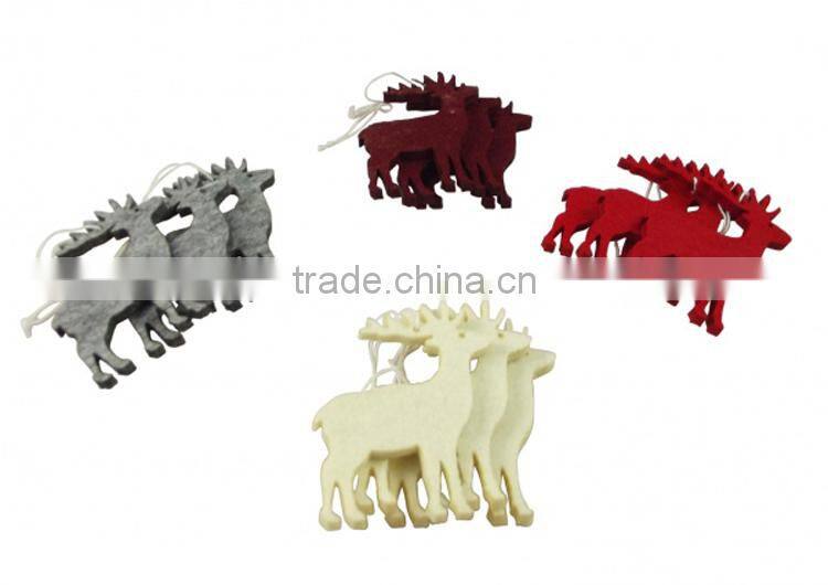 felt christmas reindeer decorations & ornaments