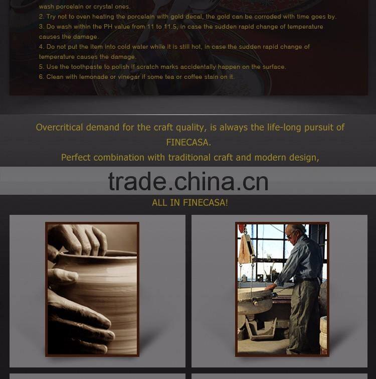 New Design Jungle Style New Bone China Dinner sets for 4