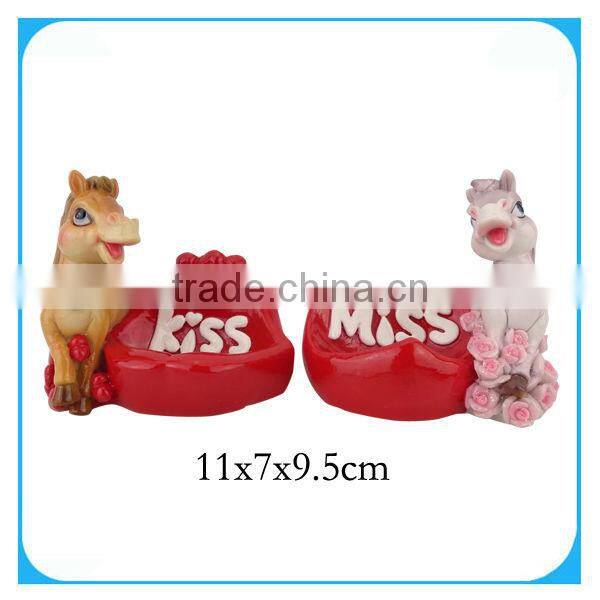 Decorated valentine horse money box