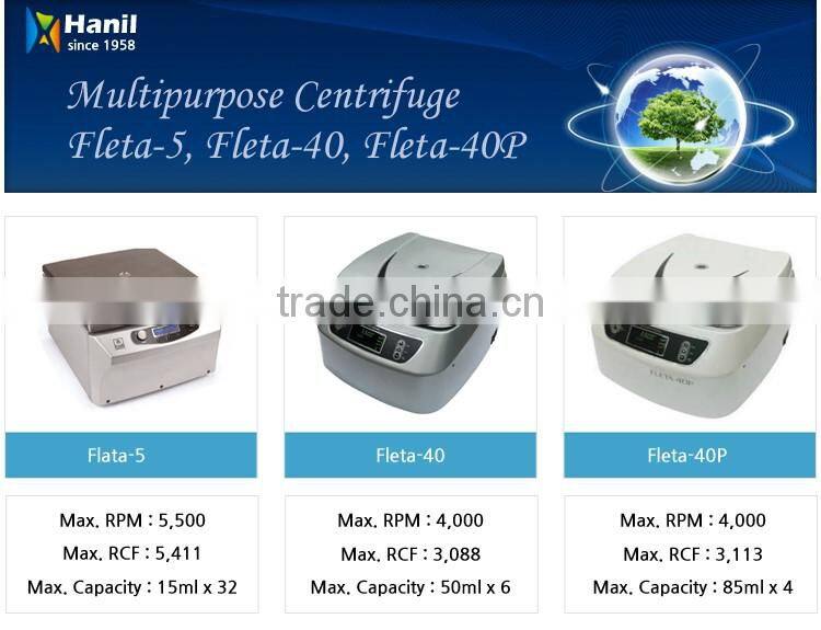Refrigerated laboratory Large Capacity (1,000ml X 6) Multipurpose Centrifuge Separator Machine Continent 512R PLUS