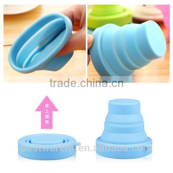 Telescopic Collapsible Outdoor Travel Camping Silicone Folding Cup