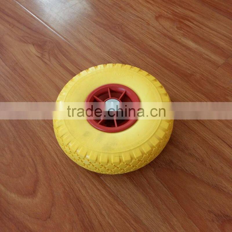 Flat free PU foam wheel 3.00-4