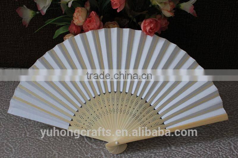 Personalized bamboo paper fan full color printing