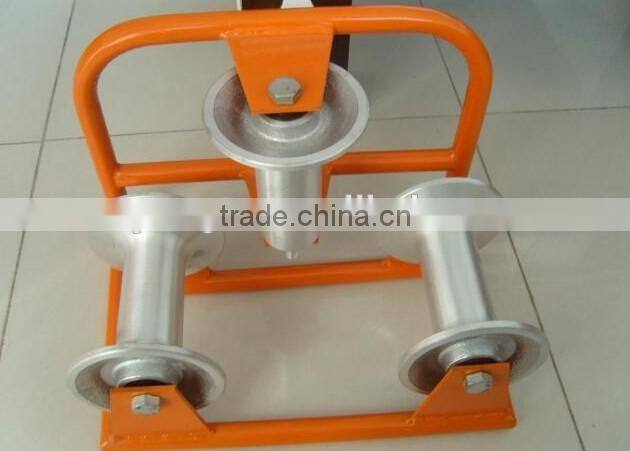 Three Wheels Aluminum Alloy and Nylon Cable Rolling Pulley