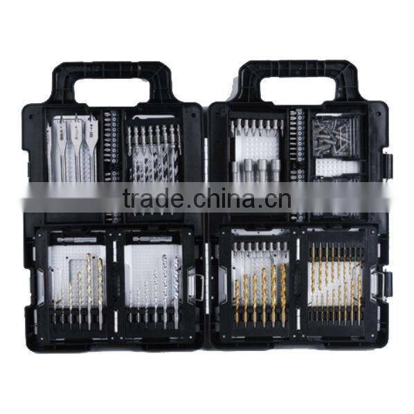 157pcs DIN338 twist drill,masonry drill,wood drill and bits set