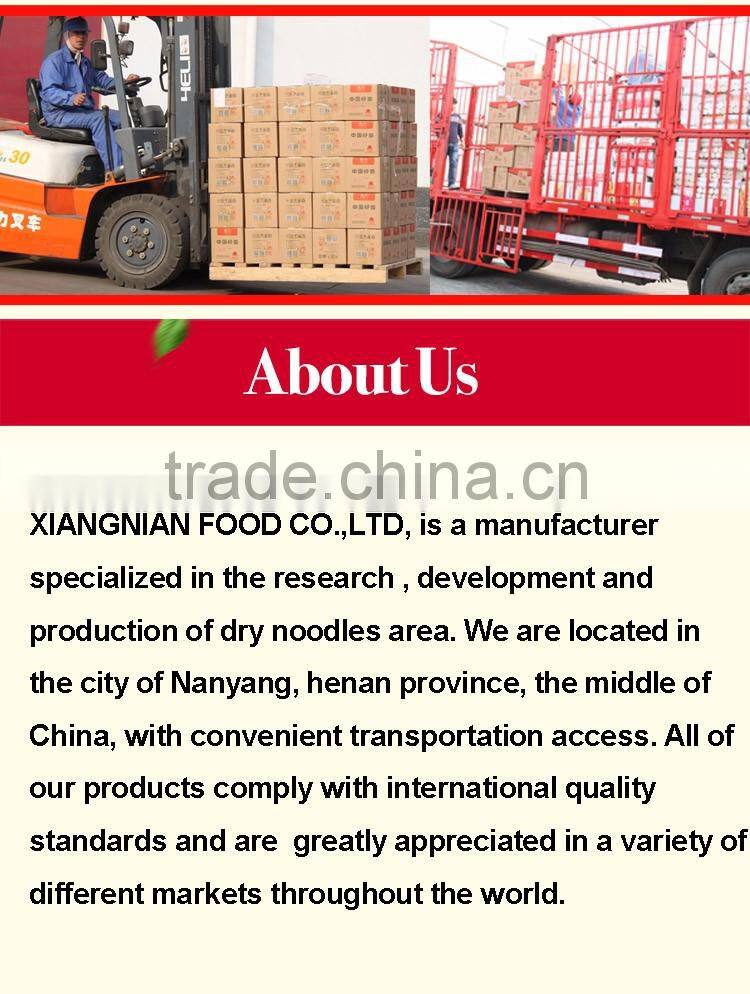 Xiang Nian Brand Wholesale Instant Noodles 400g Wide Noodle