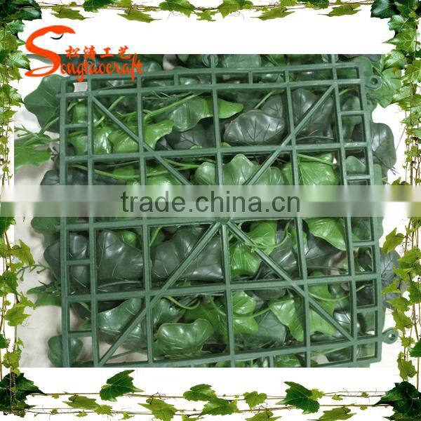 Wholesale artificial grass wall plastic leaves wall