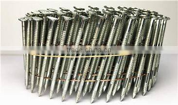 factory supply 90 degree right angle coil nails / vertical angle coil nails