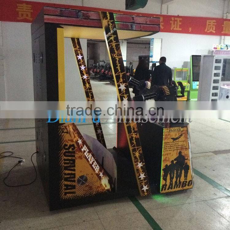 47 inch Rambo amusement machine gun shooting game DF-035/Rambo shooting game machine/coin operated shooting simulator for sale