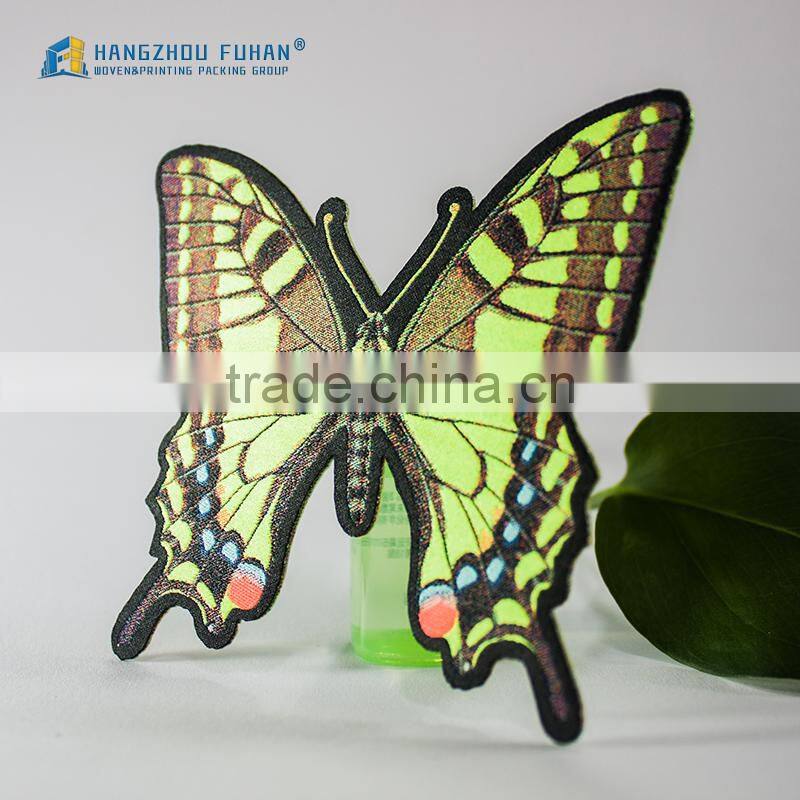 China Supplier Custom Butterfly Woven Patches