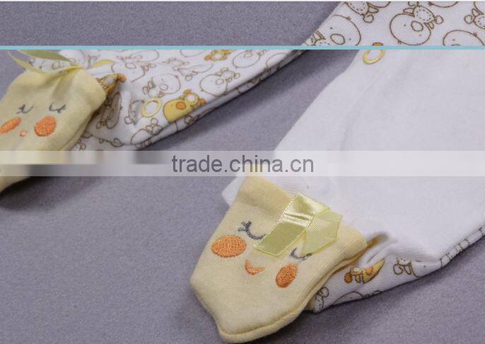 100% cotton interlock Lovely baby rompers