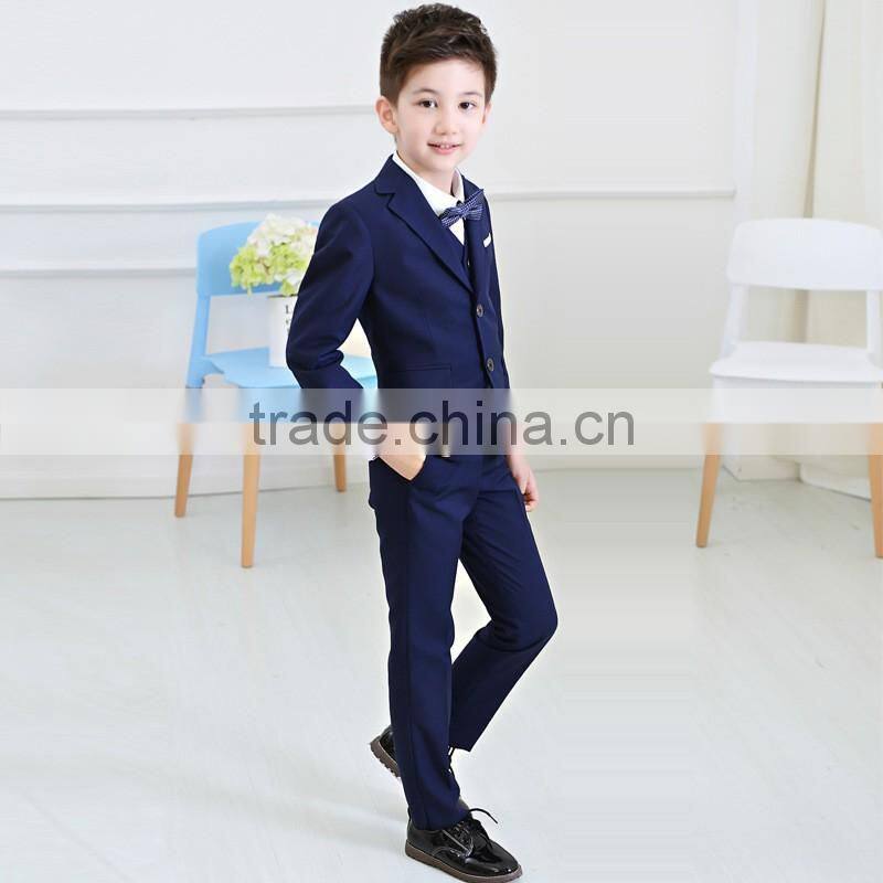 Custom made high class all black trendy kids Tuxedo Suit Business suits for Children