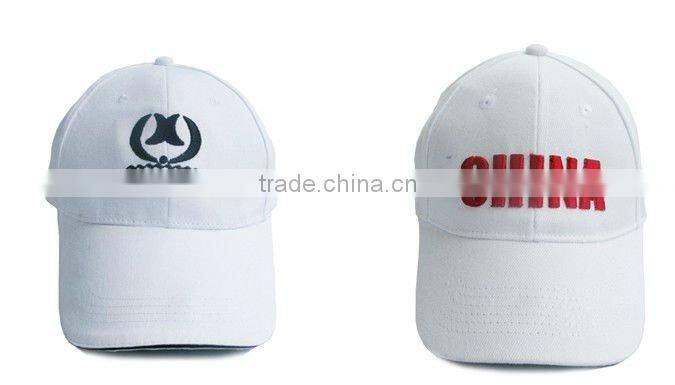customized advertising caps/100% cotton 6-panel caps with any logo embroider