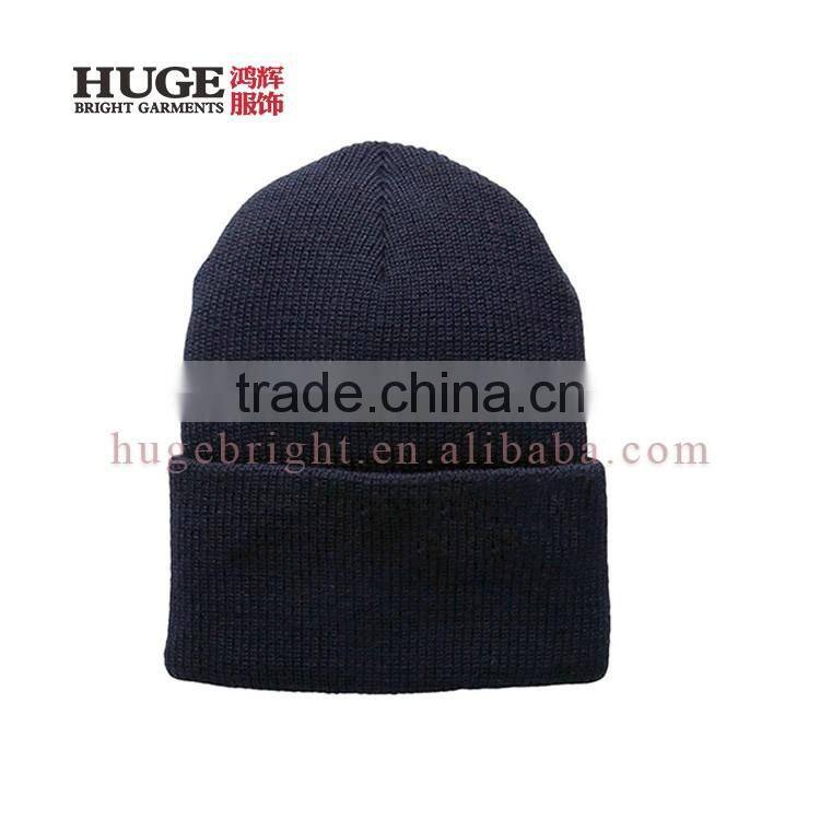 Comfy Pull-on Closure 100% Polyester Wholesale Knit Hats