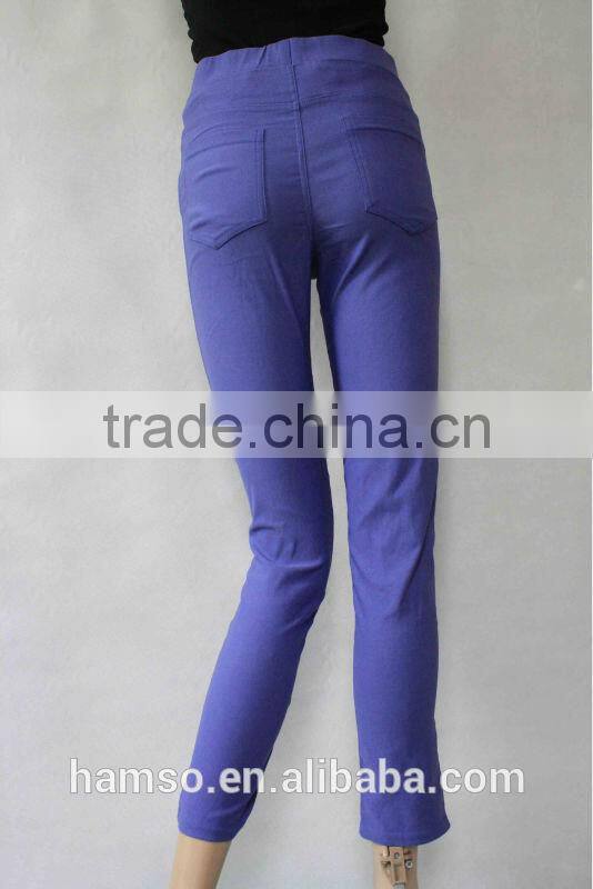 Purple popular cotton pencil pants