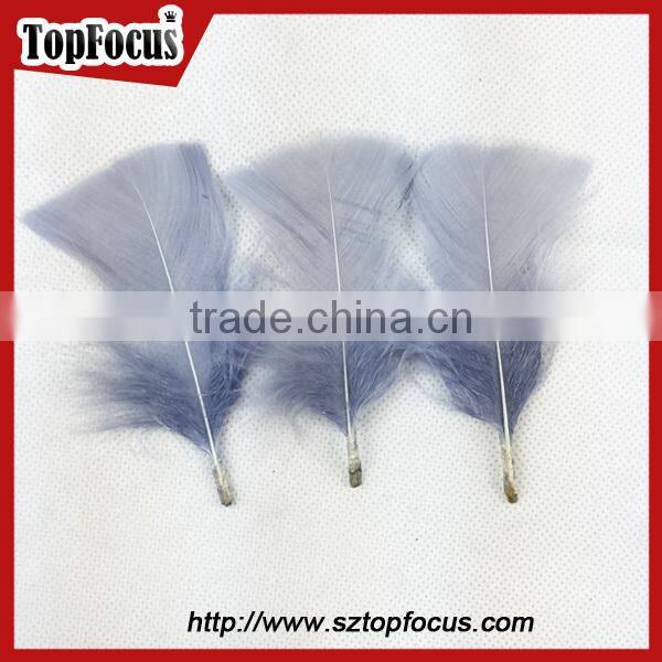 China cheap dyed high filling power artificial flat white turkey down feather