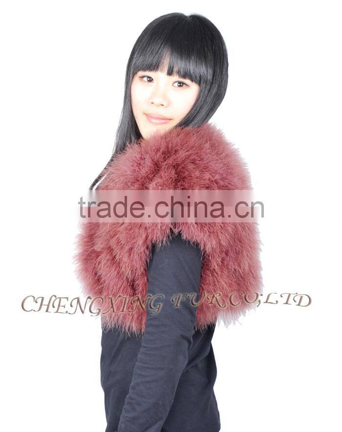 CX-G-B-249A 2016 New Product Fashion Women Turkey Fur Vest