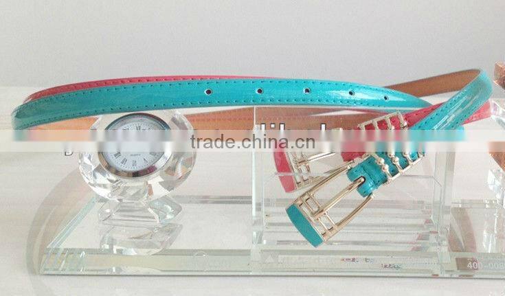 newest fashion best-selling shiny lady leather belts