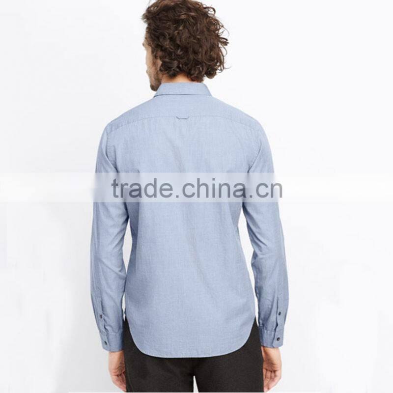 Wholesale men's business custom-made factory price linen mens shirts long sleeve
