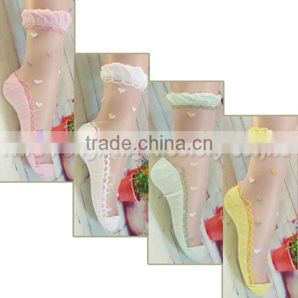 TH 1021 YIwu FenghuiColor of love crystal socks,glass stockings, silkworm silk stockings