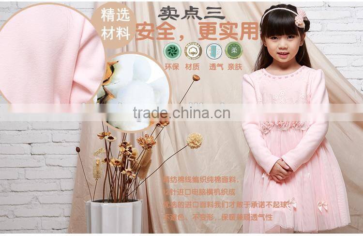 2015 latest design children long sleeve wedding clothing newborn baby fancy dress