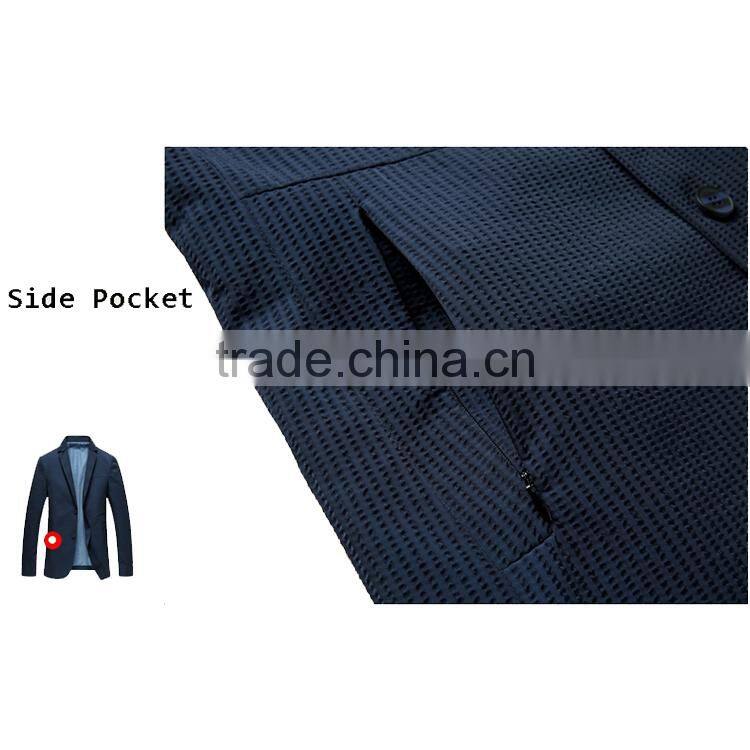 OEM Deepblue Men's Fashion Slim Fit Business Casual Suit Jacket Blazer