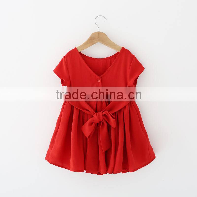 Boutique Children Clothing Green Ruffle Dress Girl Princess Dresses Wholesale