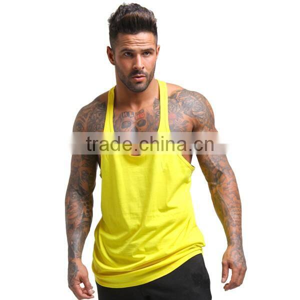 Men tank tops sport wear gym singlets