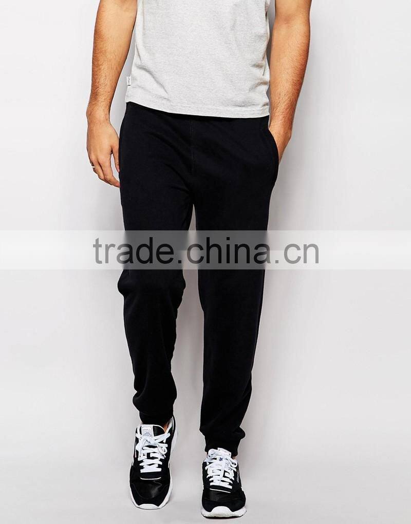 plain black Varsity Fitted Joggers blank
