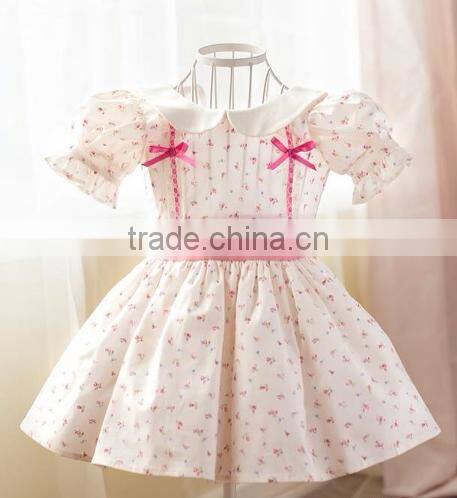 Little Girls Boutique Dress Peter Pan Collar High Quality Dress