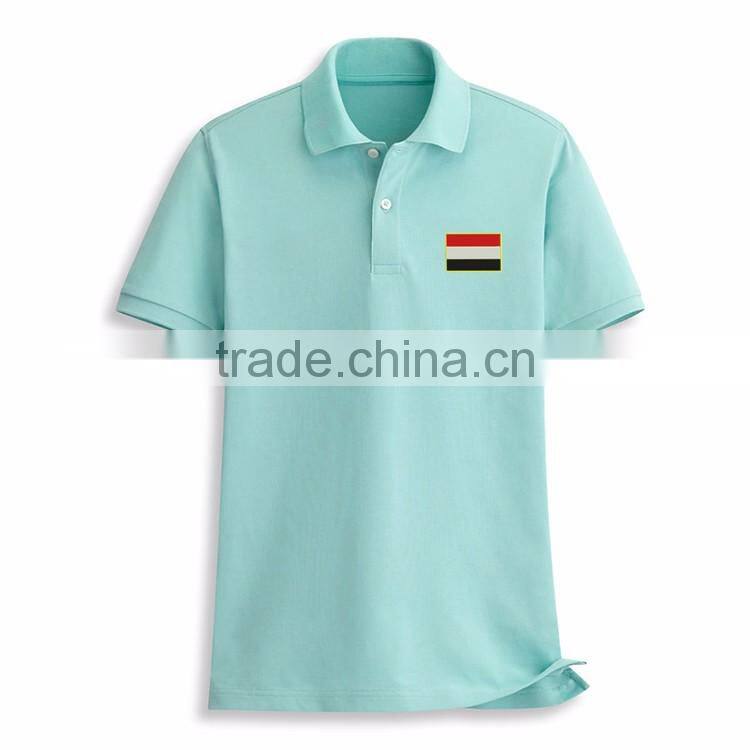 Embroidery Flag Bulk Polo Collar Design 100 Cotton Most Popular Color T-shirt