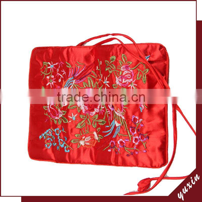 Red Antique classic style jewelry roll gift bags customized JR017