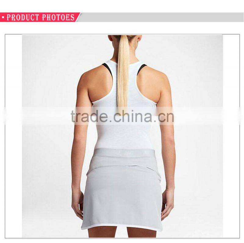 Dri-fit racerback polyester cotton rayon women golf tank sleeveless polo shirt